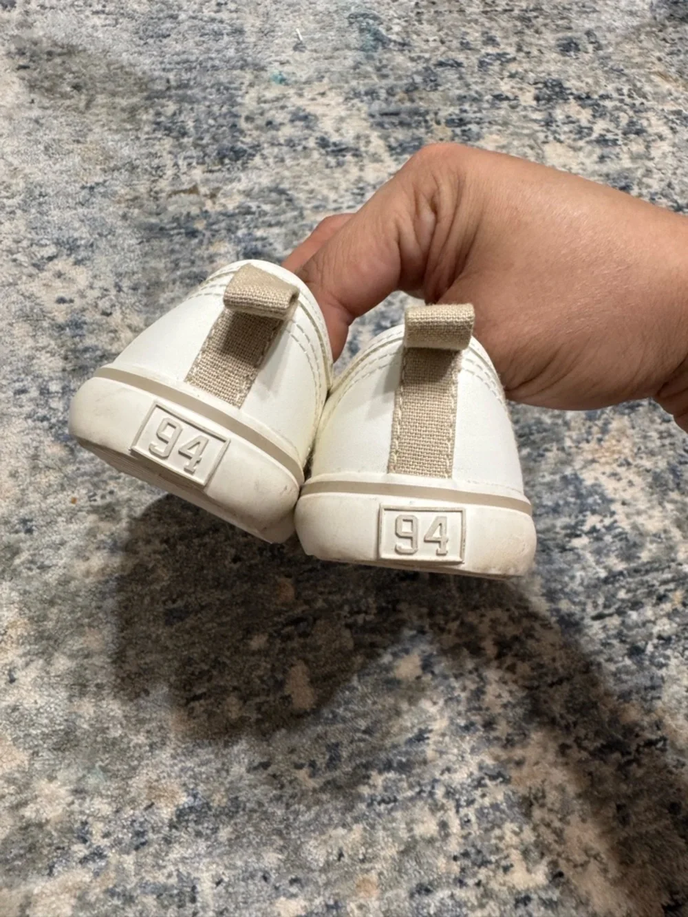 Old Navy Kids White Slip-On Canvas Sneakers